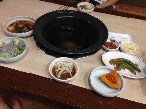 열무김치와 단호박 조림 등 무난한 밑반찬