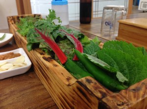 야채는 종류별로 넉넉하게 준다