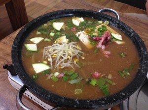 드디어 오늘의 주인공 된장찌개