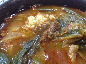 약간 진득한 느낌까지 드는 국물. 고기는 생각보다 많이 들지 않았지만 이미 국물에 고기맛이 충분히 녹아 있다