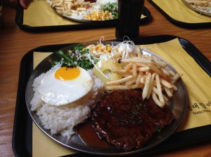 데리야끼 소스 계열의 달콤한 맛의 함바그