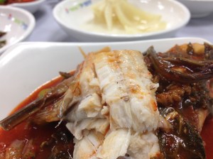 이곳 갈치찜은 '먹갈치'라는 것을 사용한다고 한다. 포실하면서 탱탱하고 동시에 부드러운 담백함이 일품이다