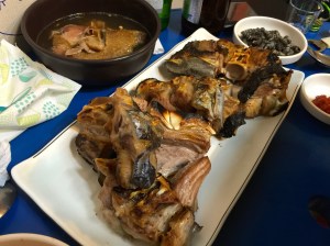 최근 개시한 황다랑어 꼬리살 구이